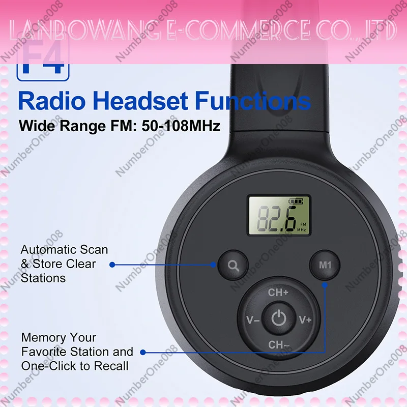 헤드밴드 FM 라디오 헤드셋, 충전식, 디지털 튜닝 프 - Micro Sd Card 리뷰 및 가격