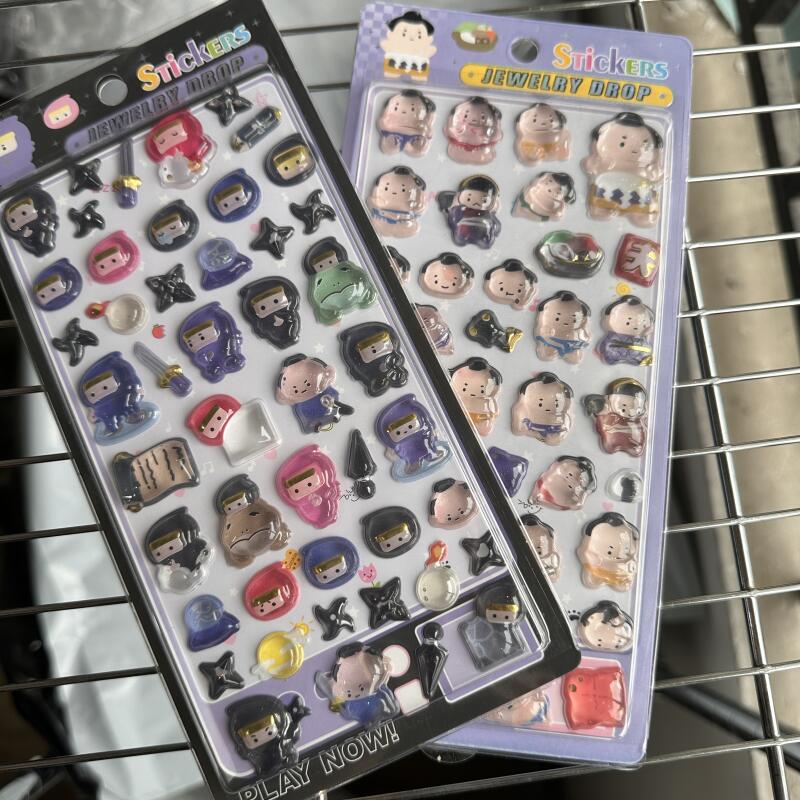 만화 휴대폰 장식 솔리드 스티커 닌자와 바람 3D 스티 - Phone Accessories For Boys 리뷰 및 가격
