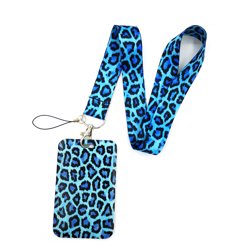 블루 레오파드 인쇄 키 매는 밧줄 자동차 키 체인 ID - Phone Accessories For Boys 리뷰 및 가격