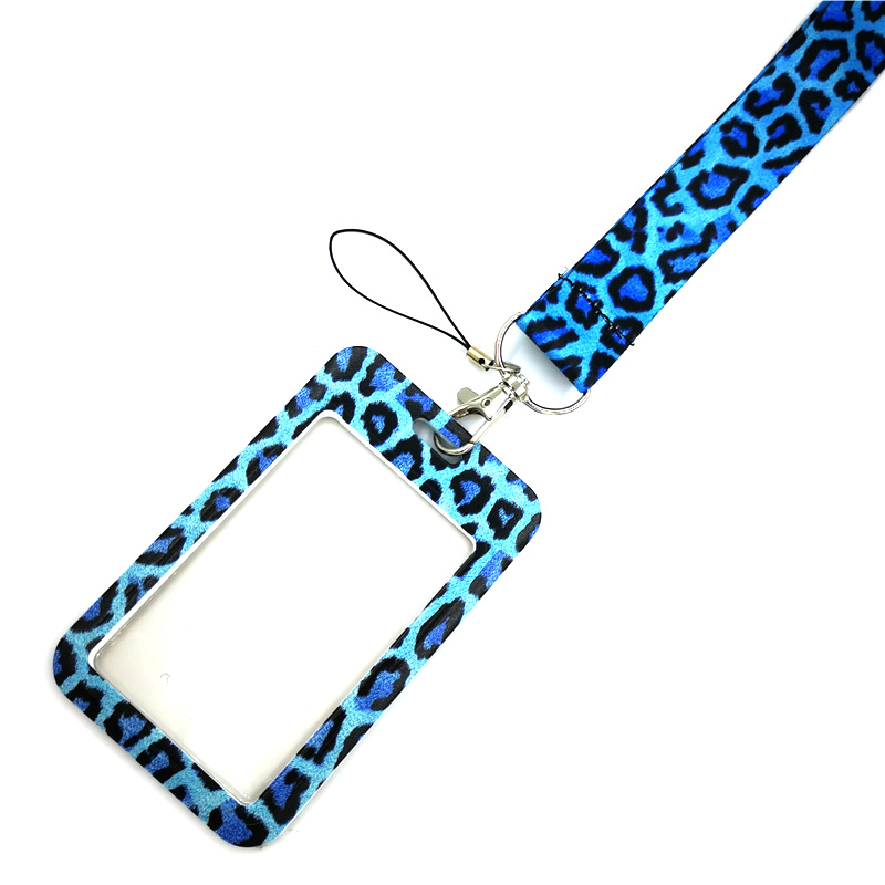 블루 레오파드 인쇄 키 매는 밧줄 자동차 키 체인 ID - Phone Accessories For Boys 리뷰 및 가격