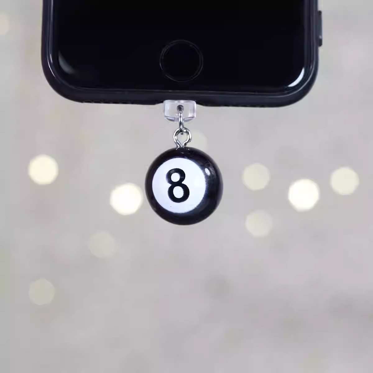 1개 (No.) 8볼 폰 먼지 방지 플러그, 트렌디한  - Phone Accessories For Boys 리뷰 및 가격