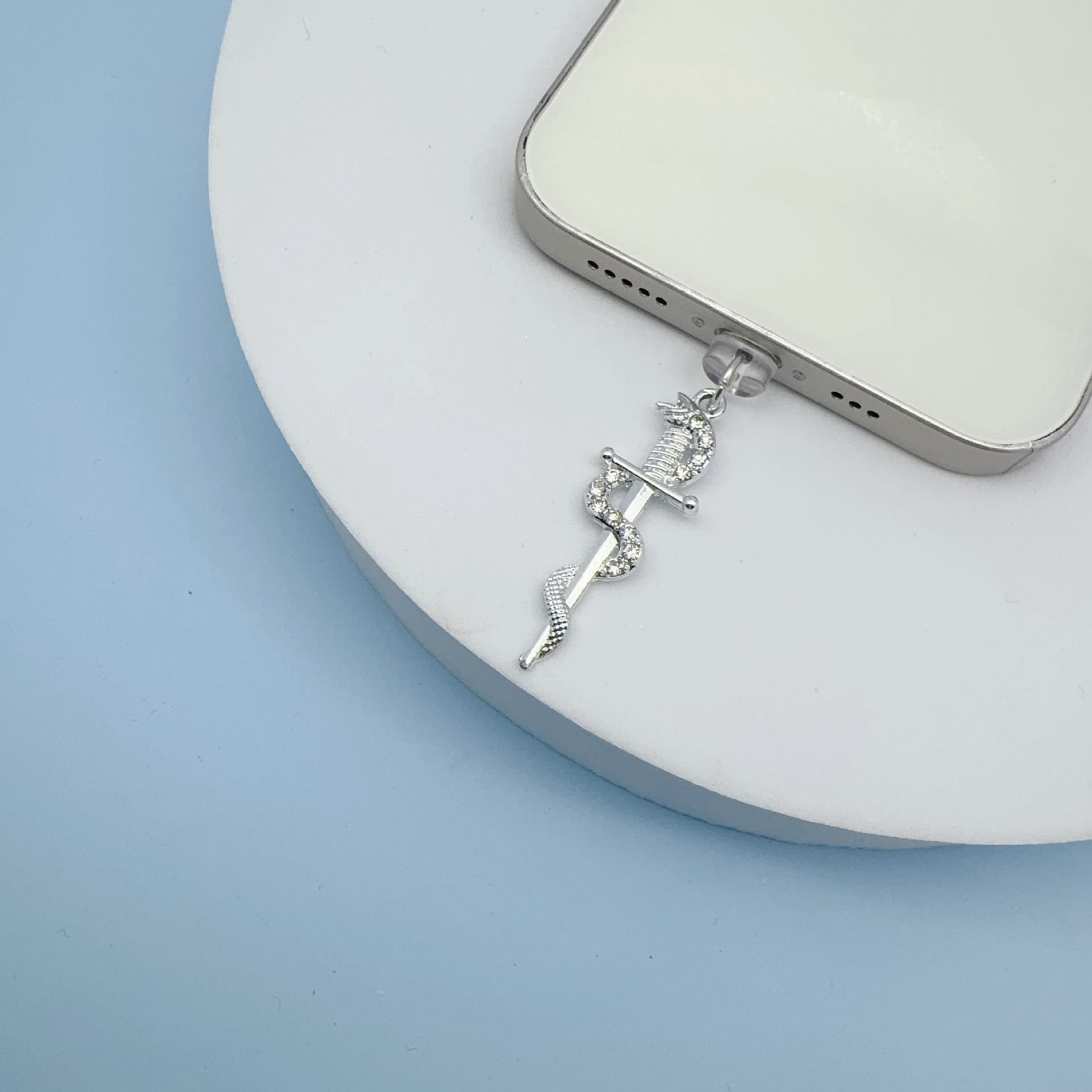 검 디자인 전화 먼지 플러그 귀여운 발톱 다이아몬드 전 - Phone Accessories For Boys 리뷰 및 가격